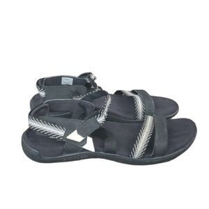 Merrell Woman hook&loop strappy outdoor hiking sandals shoes sz 8